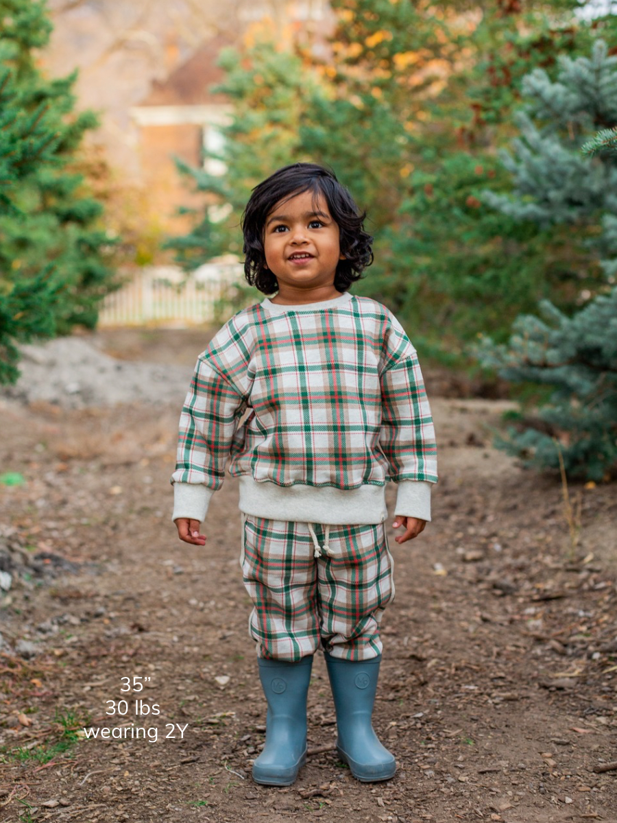 Holly Haven Plaid Balloon Joggers