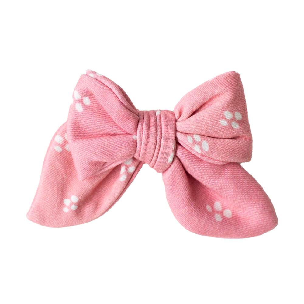 **PREORDER** Rosy Doodle Dot Bow