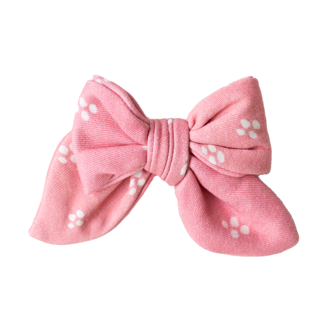 **PREORDER** Rosy Doodle Dot Bow