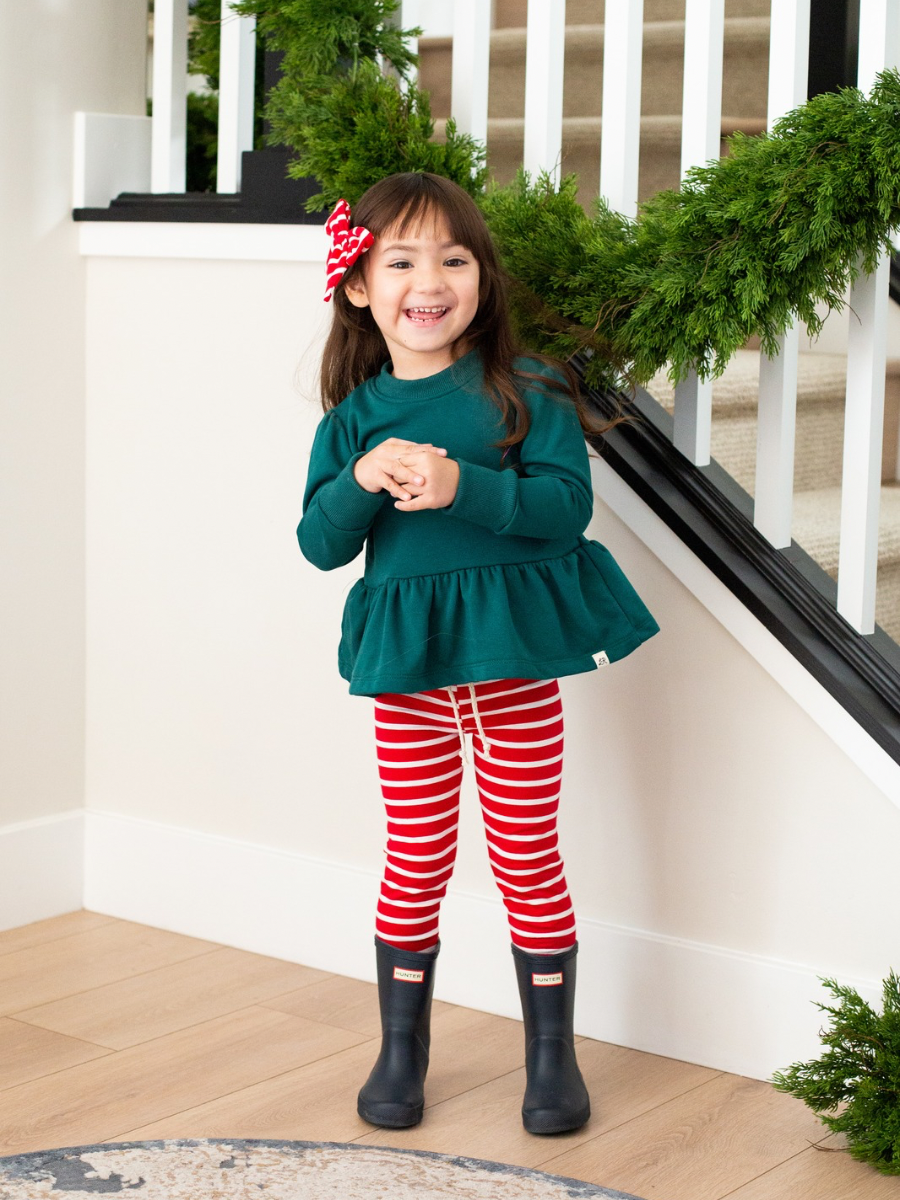 Candy Cane Stripe Leggings