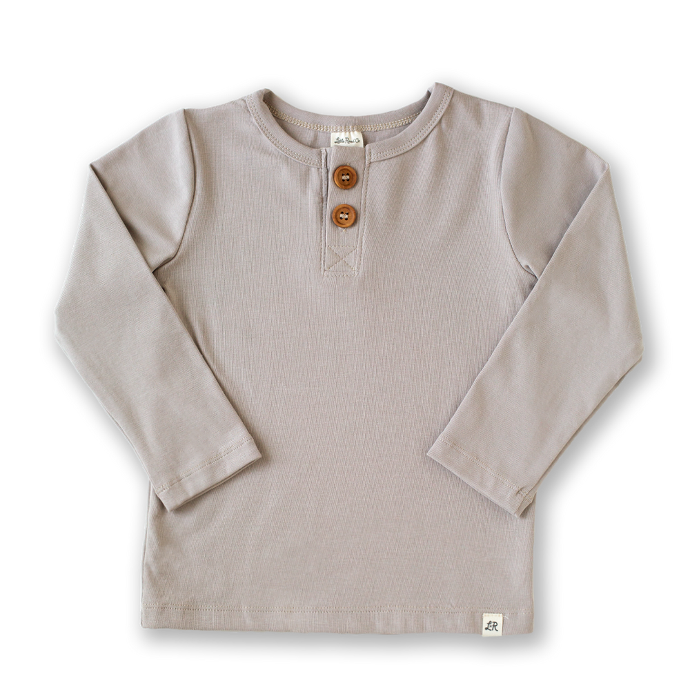 Latte Long Sleeve Button Shirt