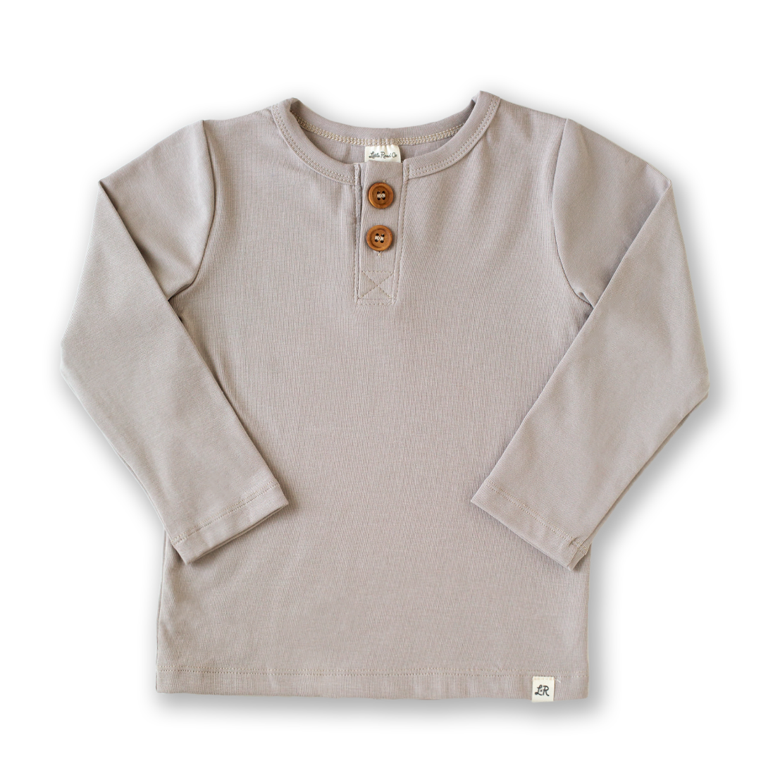 Latte Long Sleeve Button Shirt