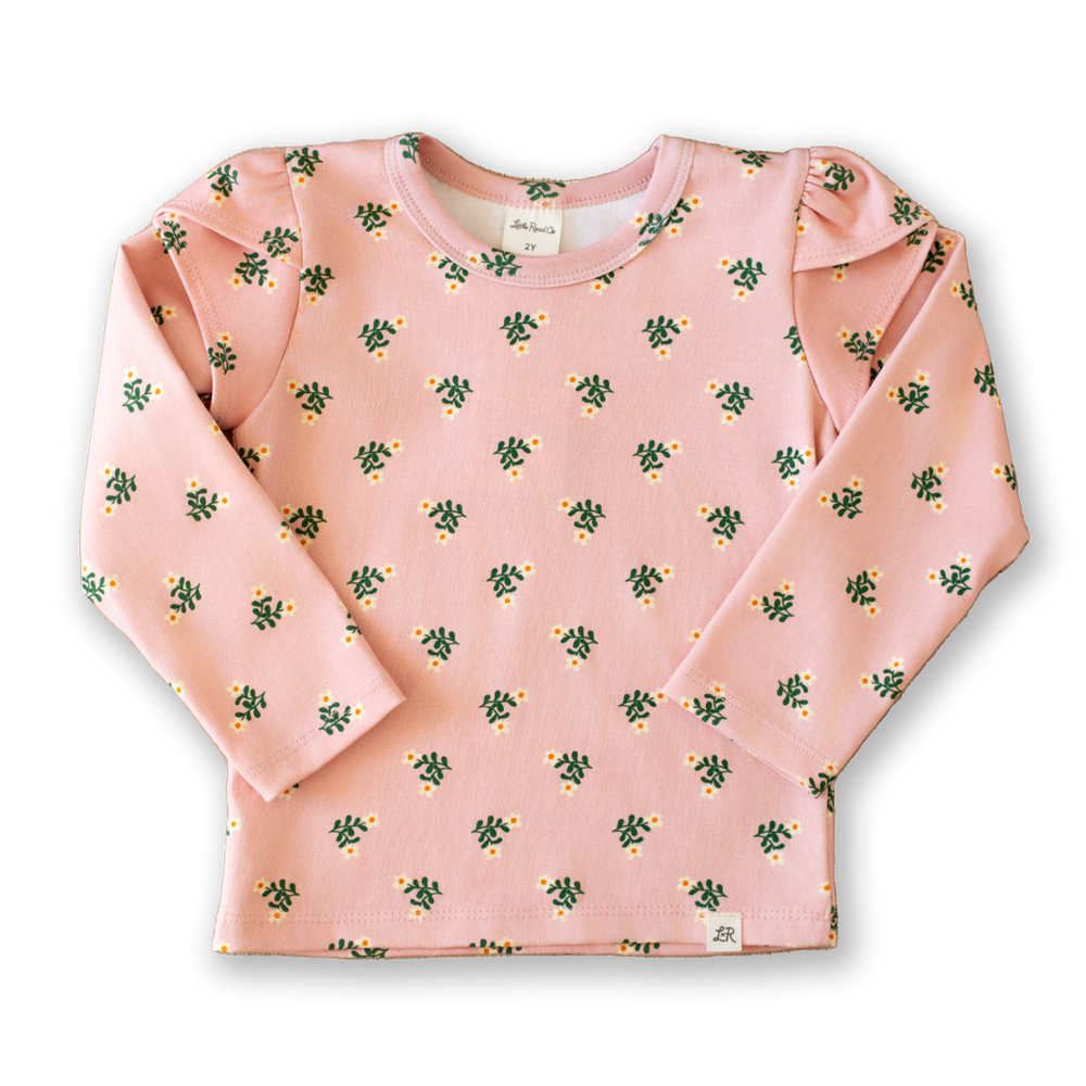Prim Flora Long Sleeve Petal Top