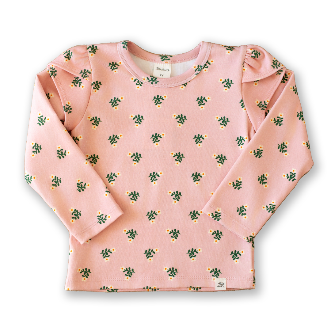Prim Flora Long Sleeve Petal Top