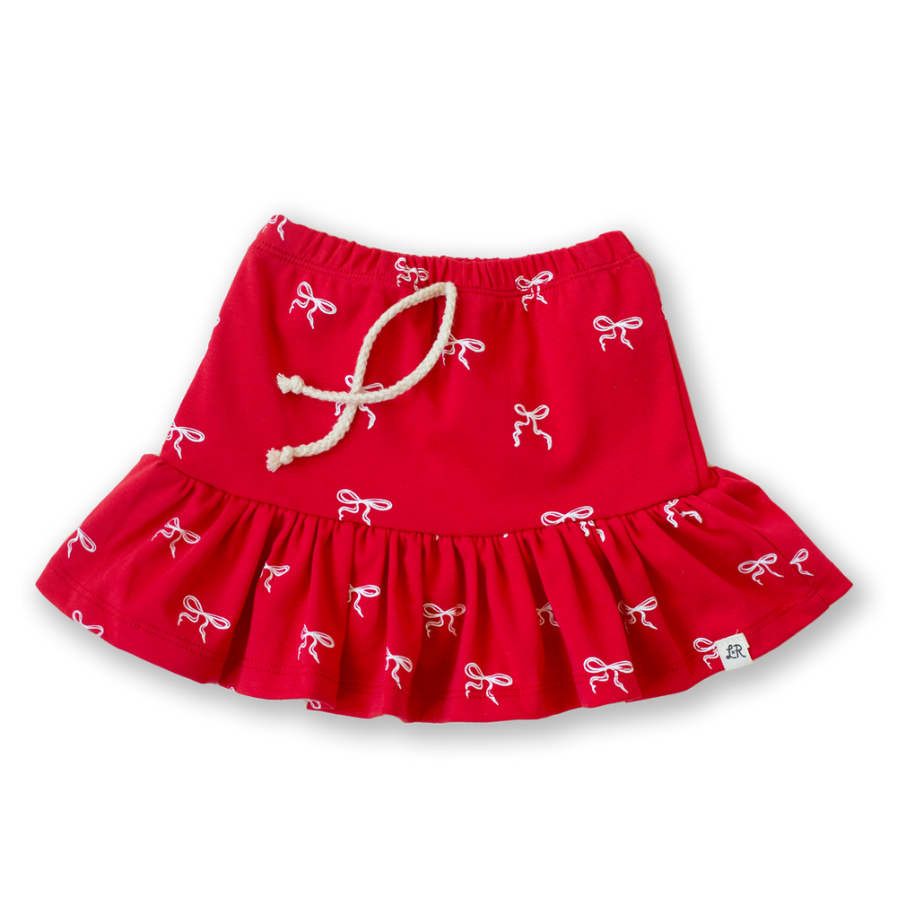Heritage Bow Print Tea Skort