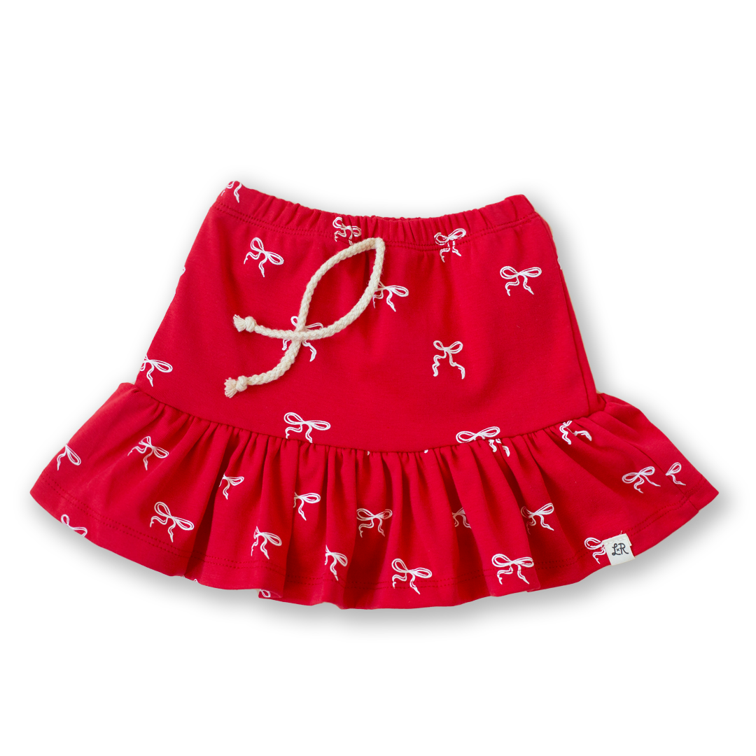 Heritage Bow Print Tea Skort