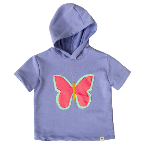 Bellflower Short Sleeve Butterfly Hoodie