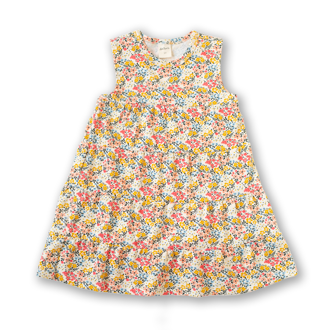 Bellflower Floral Layered Dress