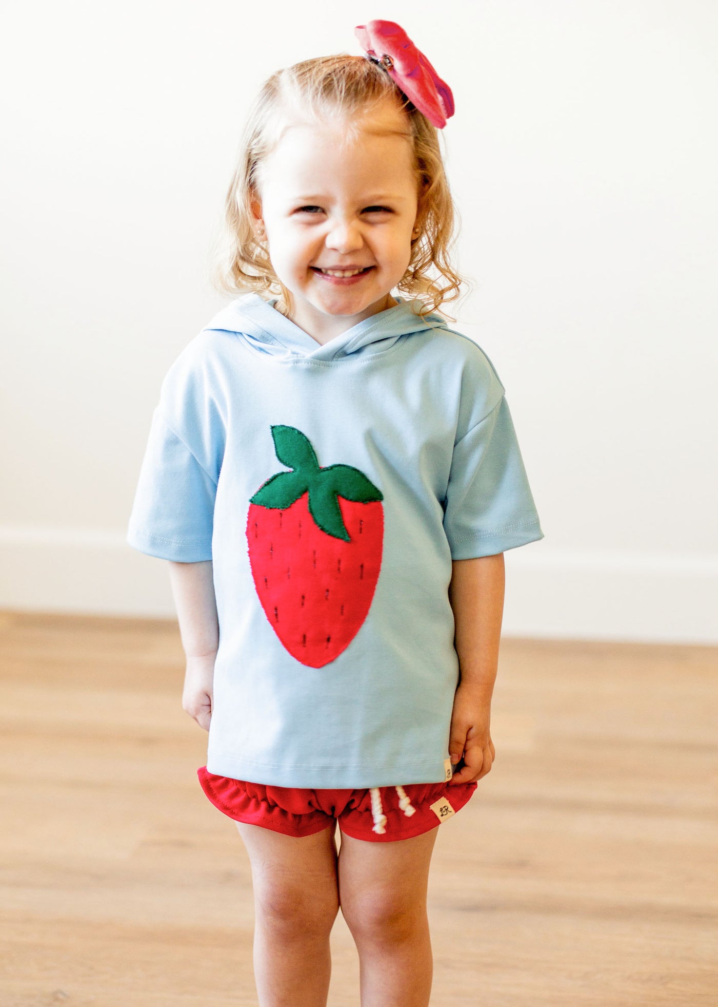 Strawberry Patch Short Sleeve Hoodie