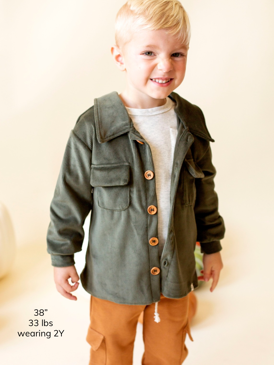 Basil Corduroy Button Jacket