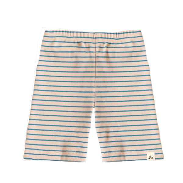 Misty Stripe Biker Shorts