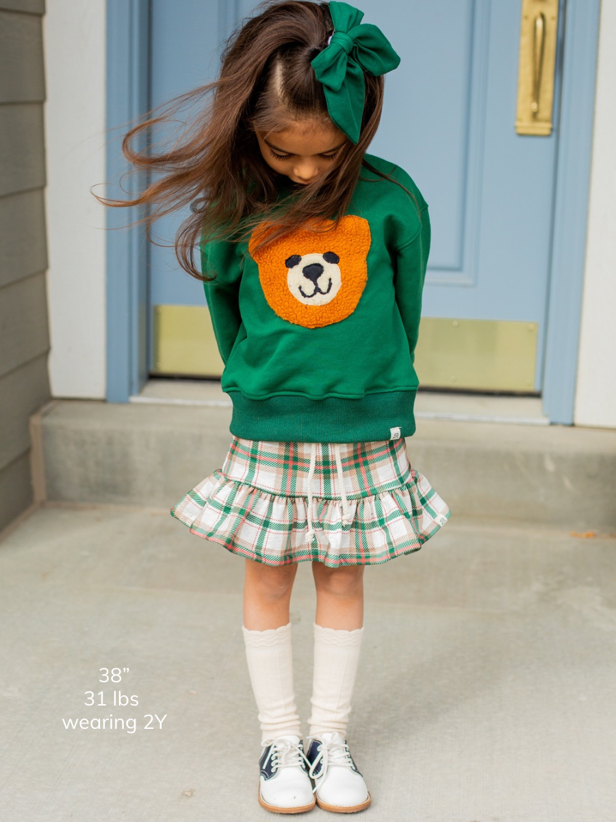 Holly Haven Plaid Tea Skort