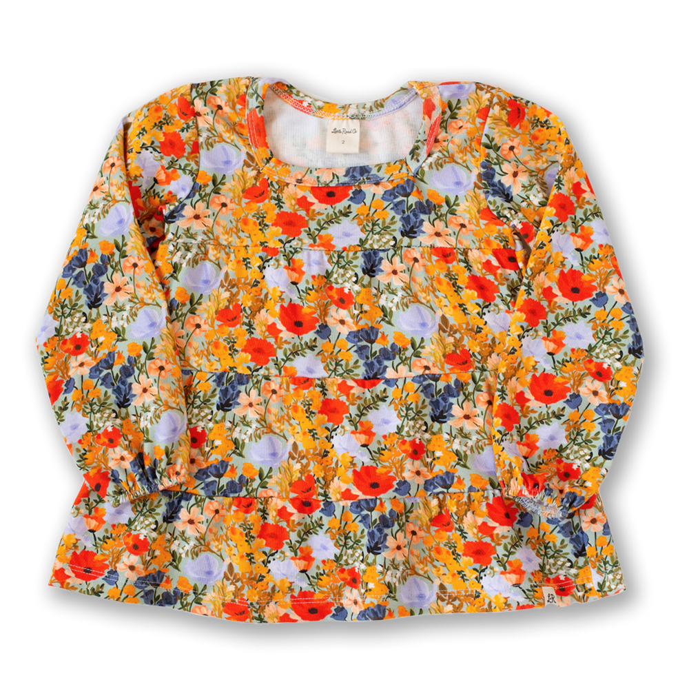 Dreamland Floral  Peasant Top