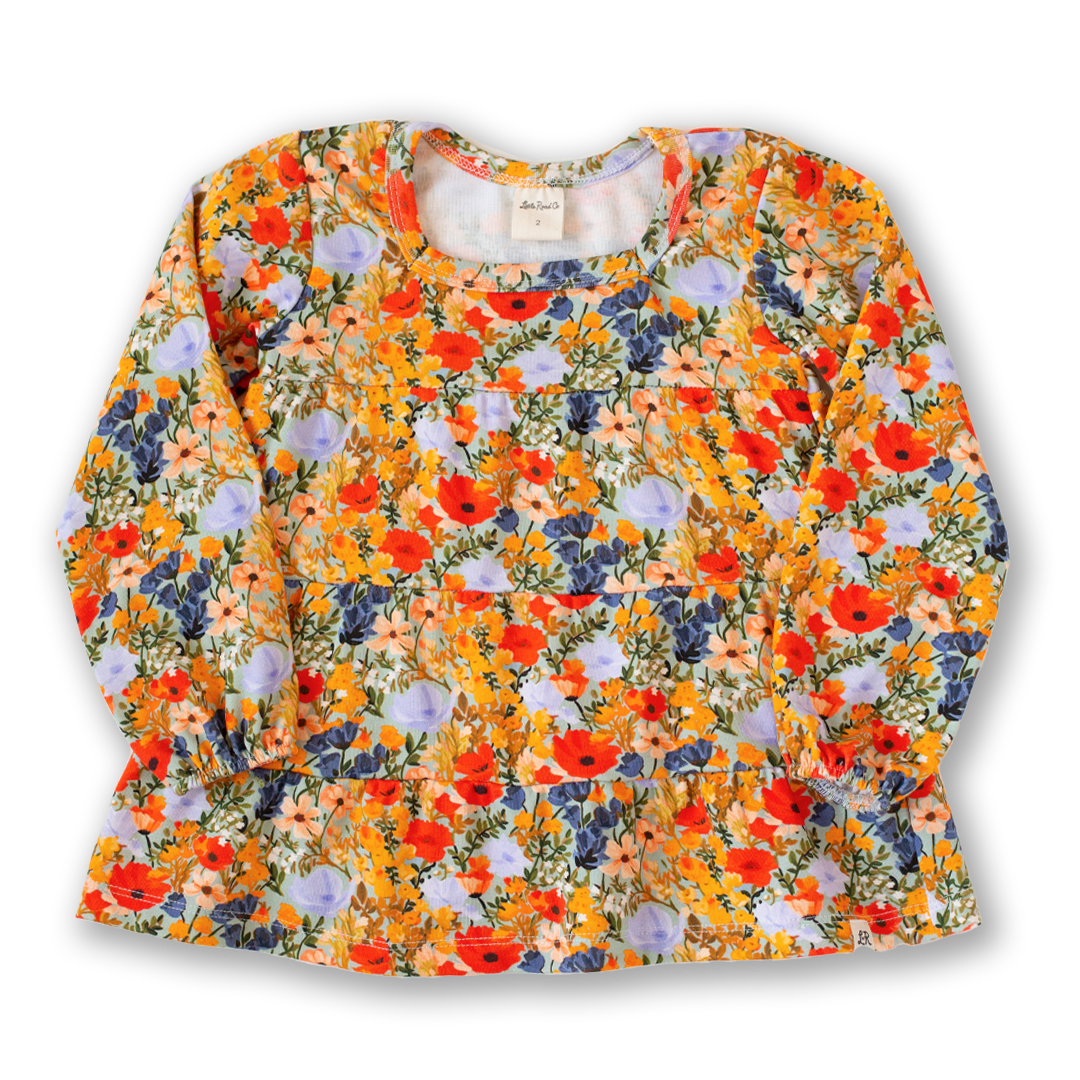 Dreamland Floral  Peasant Top