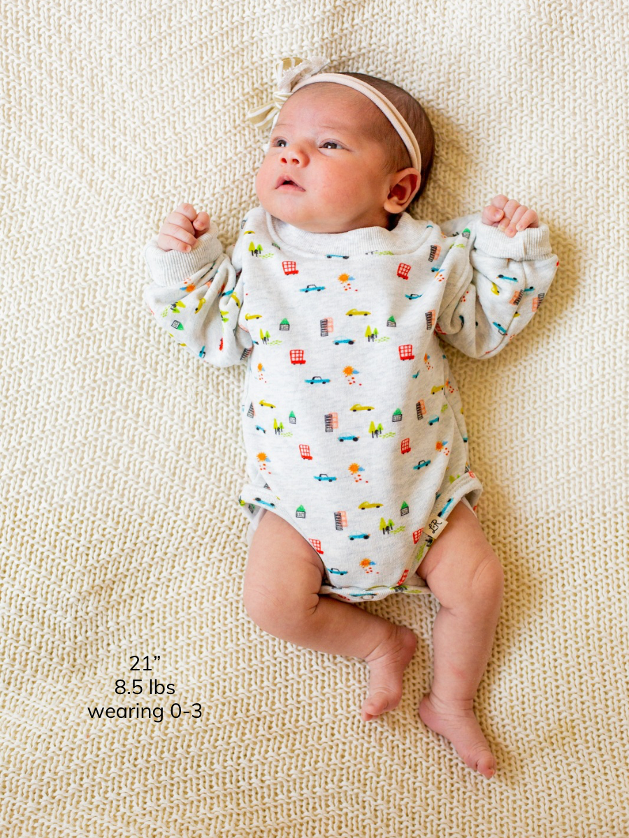 Car Long Sleeve Bubble Romper
