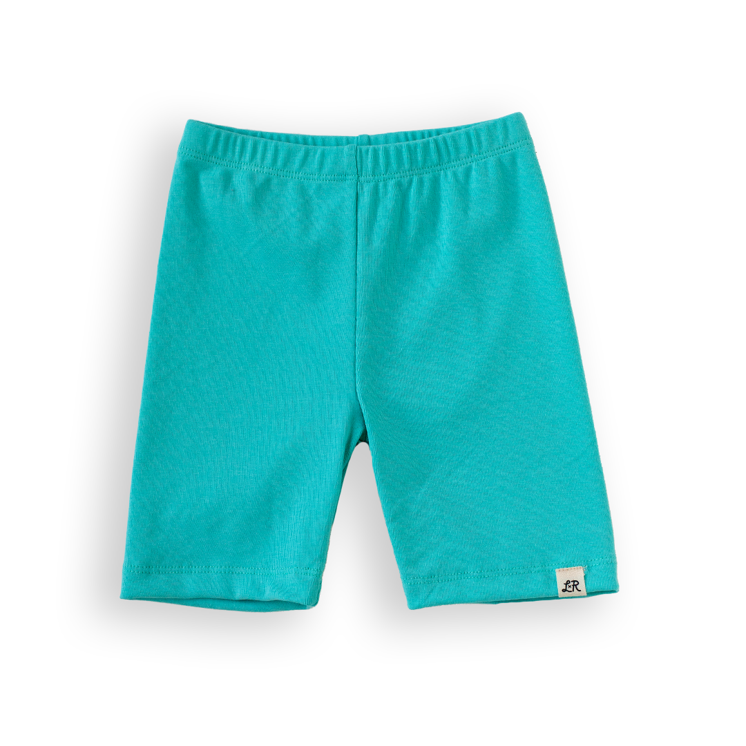 Aquamarine Biker Shorts