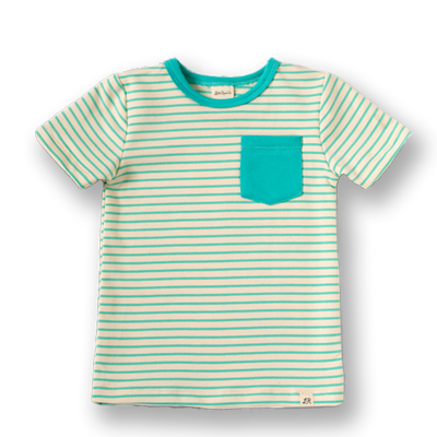 Bermuda Stripe Short Sleeve Pocket Shirt