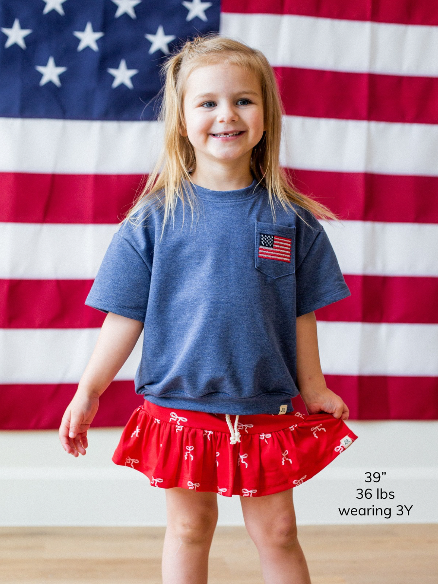 Heritage Bow Print Tea Skort