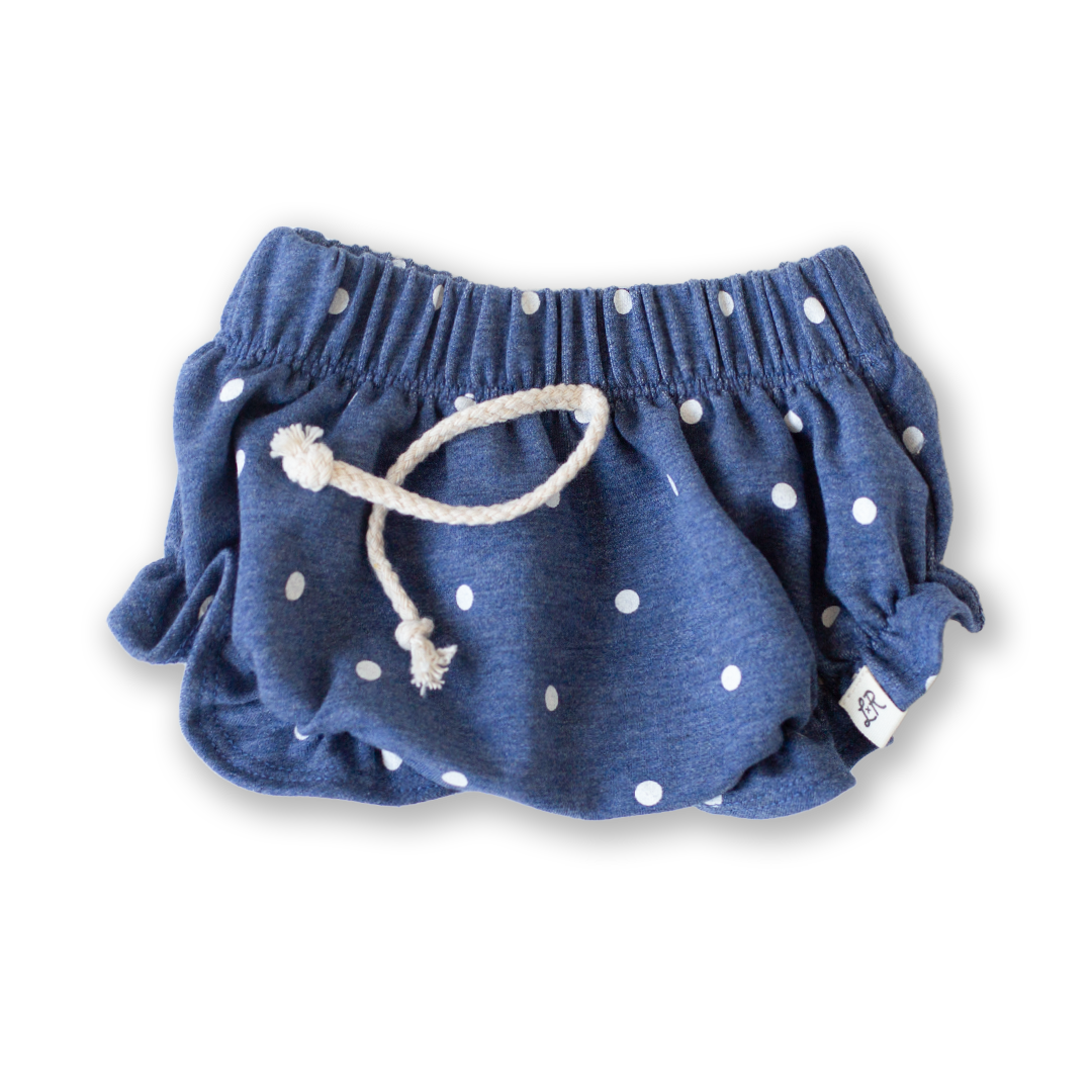 Denim Dot Ruffle Shorties