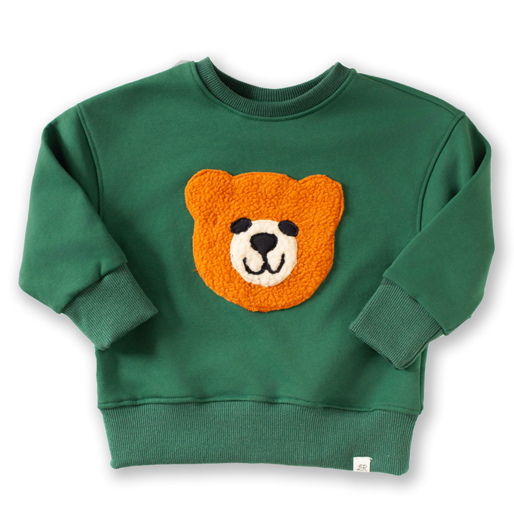 Clover Bear Patch Crewneck
