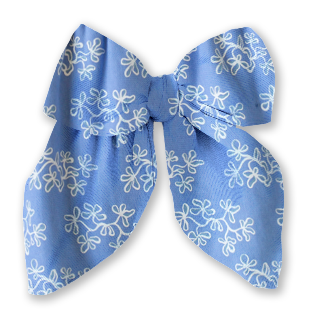 Bluebell Floral Oversized Bow