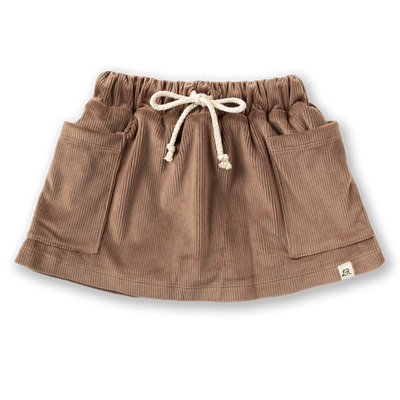 Corduroy Patch Pocket Skort