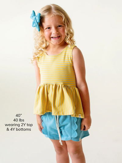 Daffodil Stripe Peplum