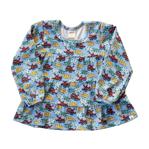 Woodland Floral Peasant Top