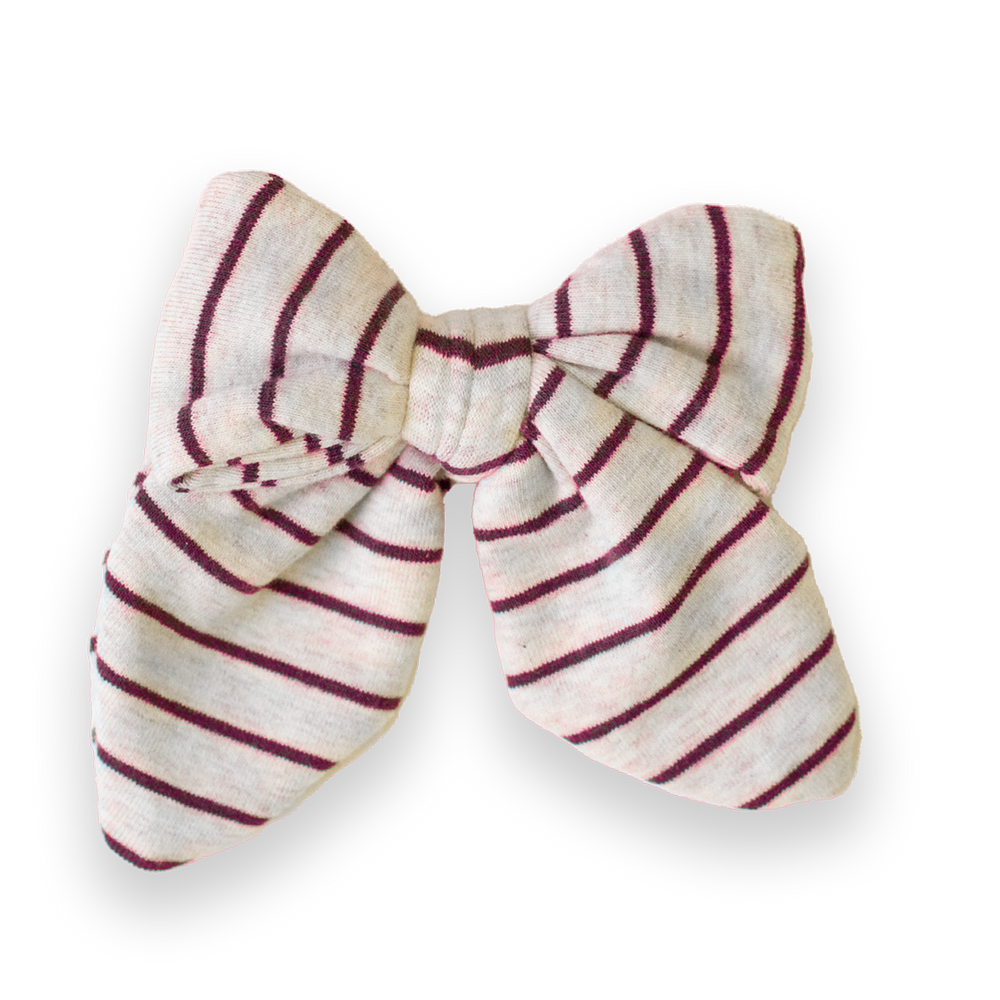 Cardinal Stripe Medium Bow