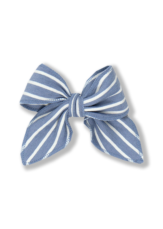 Carolina Blue Stripe Medium Bow