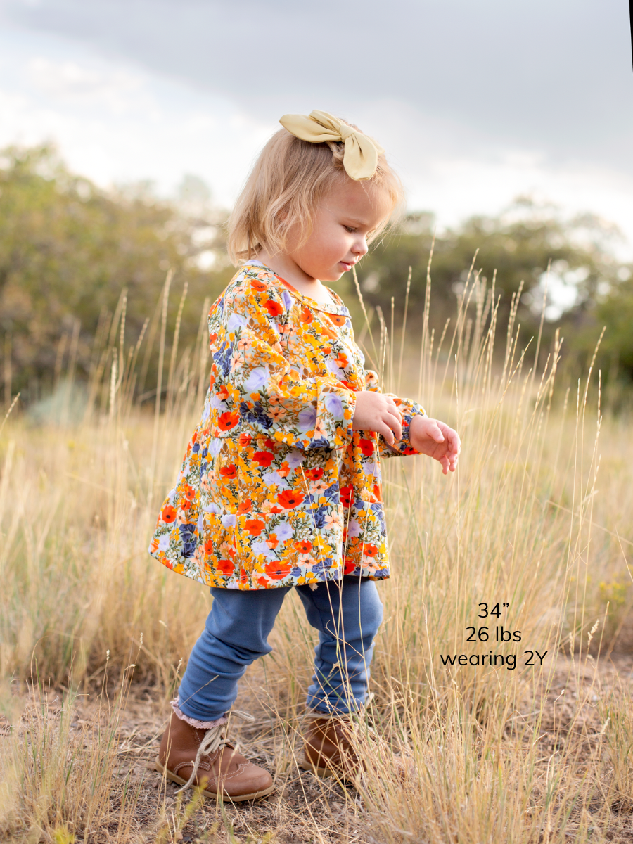 Dreamland Floral  Peasant Top