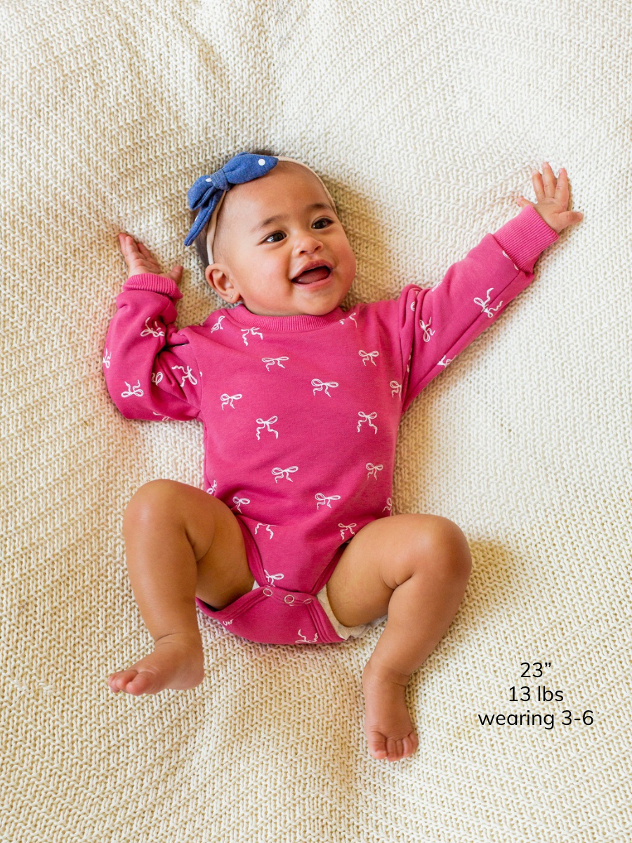 Posy Bow Print Puff Sleeve Bubble Romper
