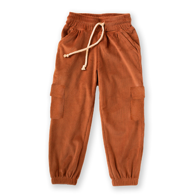 Ginger Corduroy Cargo Joggers