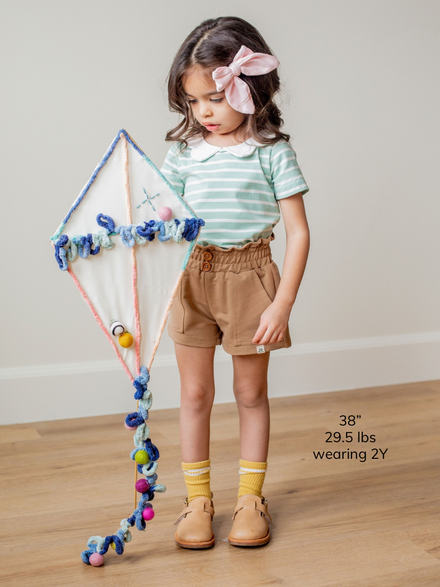 **PREORDER** Seafoam Stripe Peter Pan Top