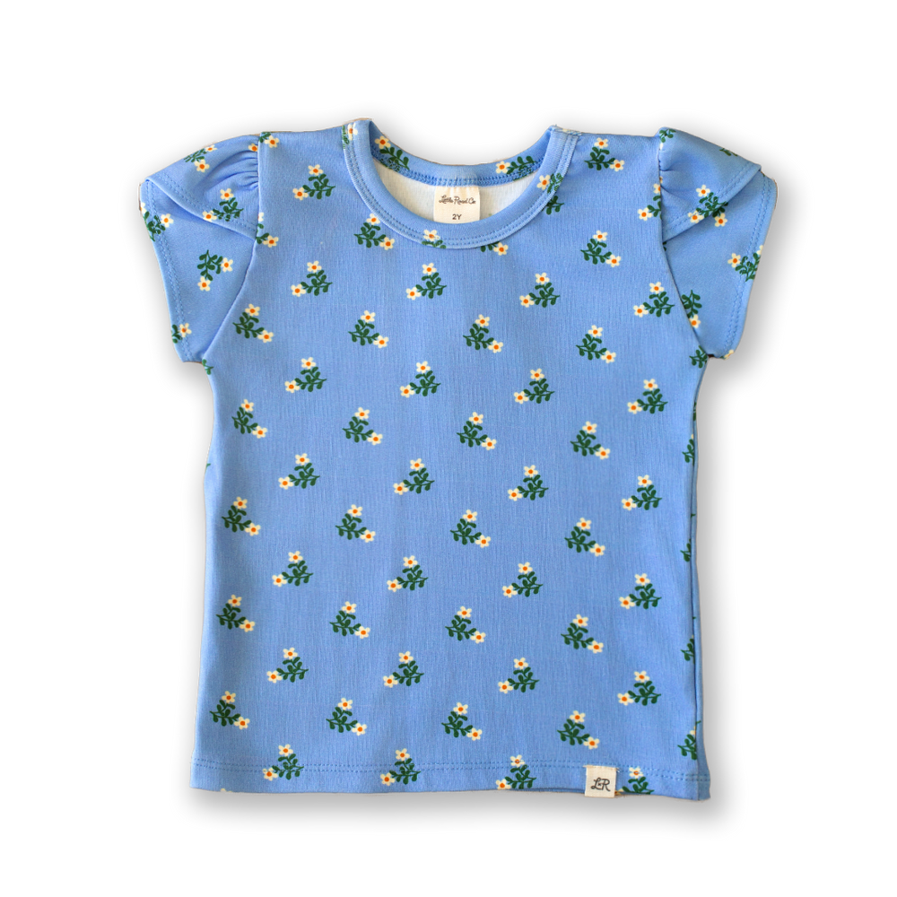 Skipper Flora Petal Sleeve Top