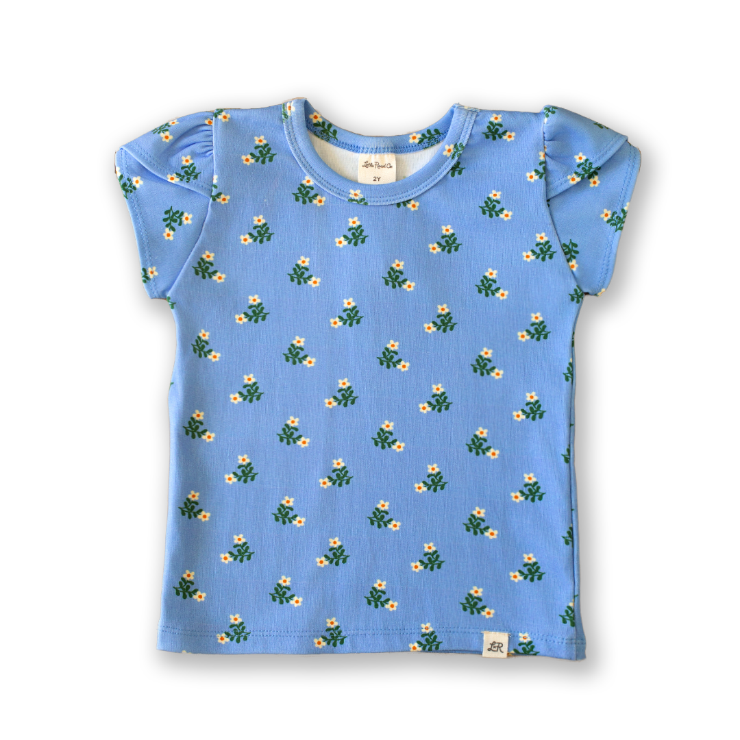 Skipper Flora Petal Sleeve Top