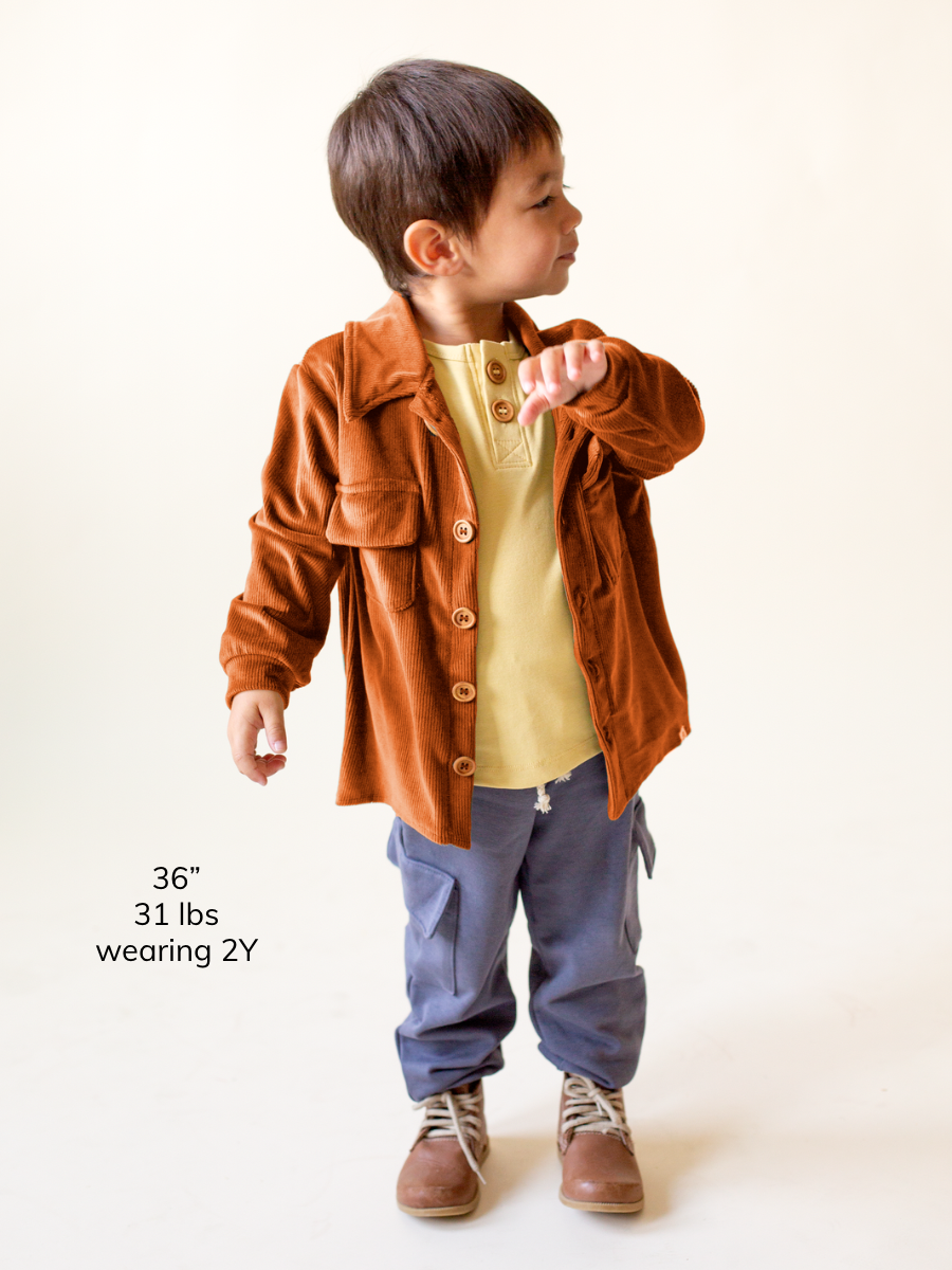 Ginger Corduroy Button Jacket