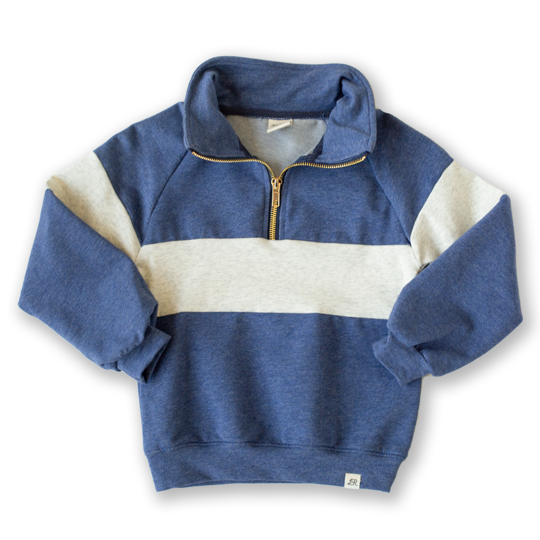 Denim 1/4 Zip Pullover