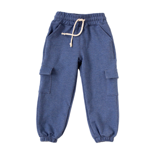 Denim Cargo Joggers