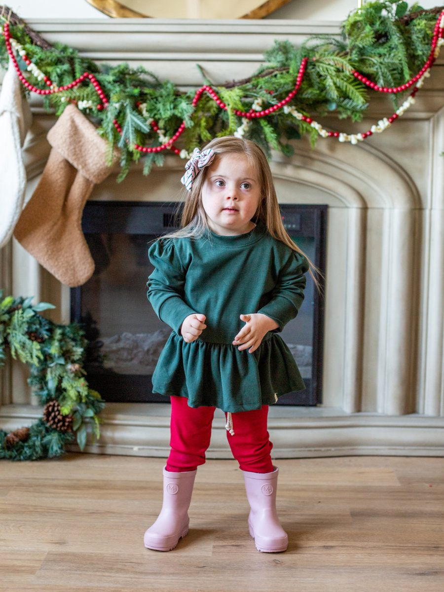 Sugarplum Stripe Medium Bow