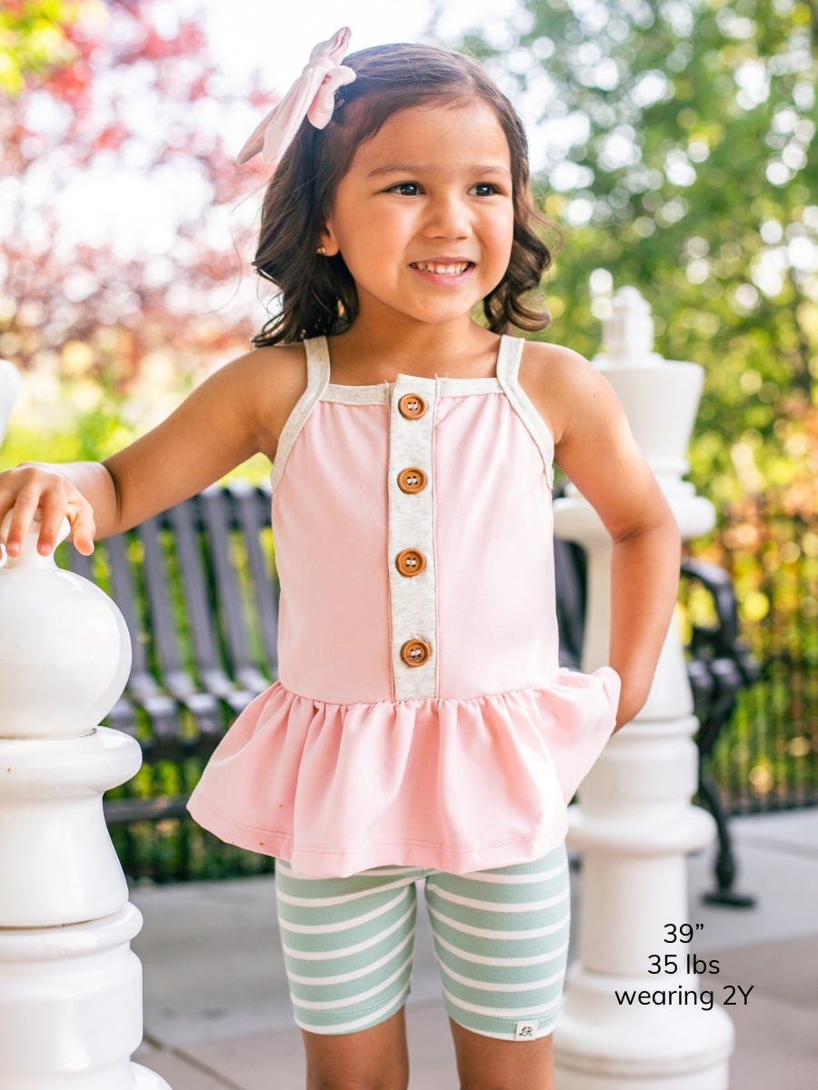 Gumdrop Button Peplum