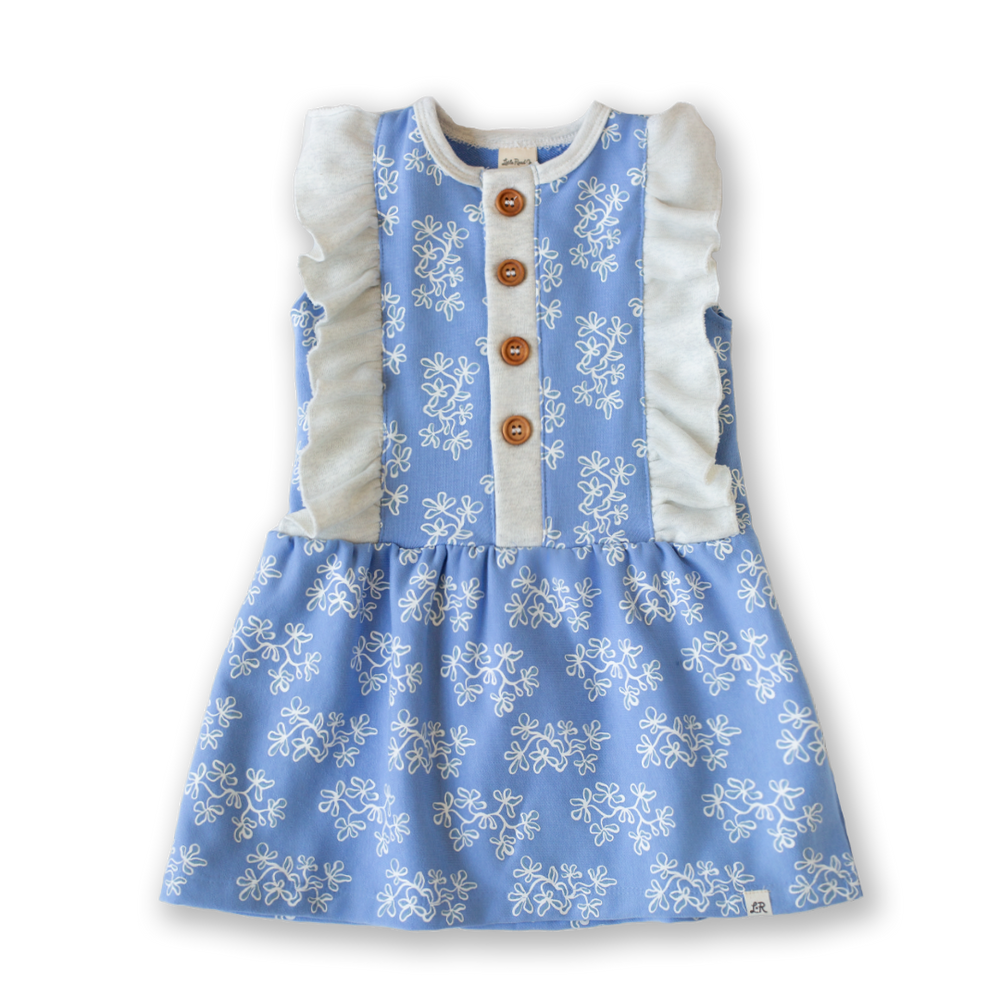 Bluebell Floral Ruffle Button Dress