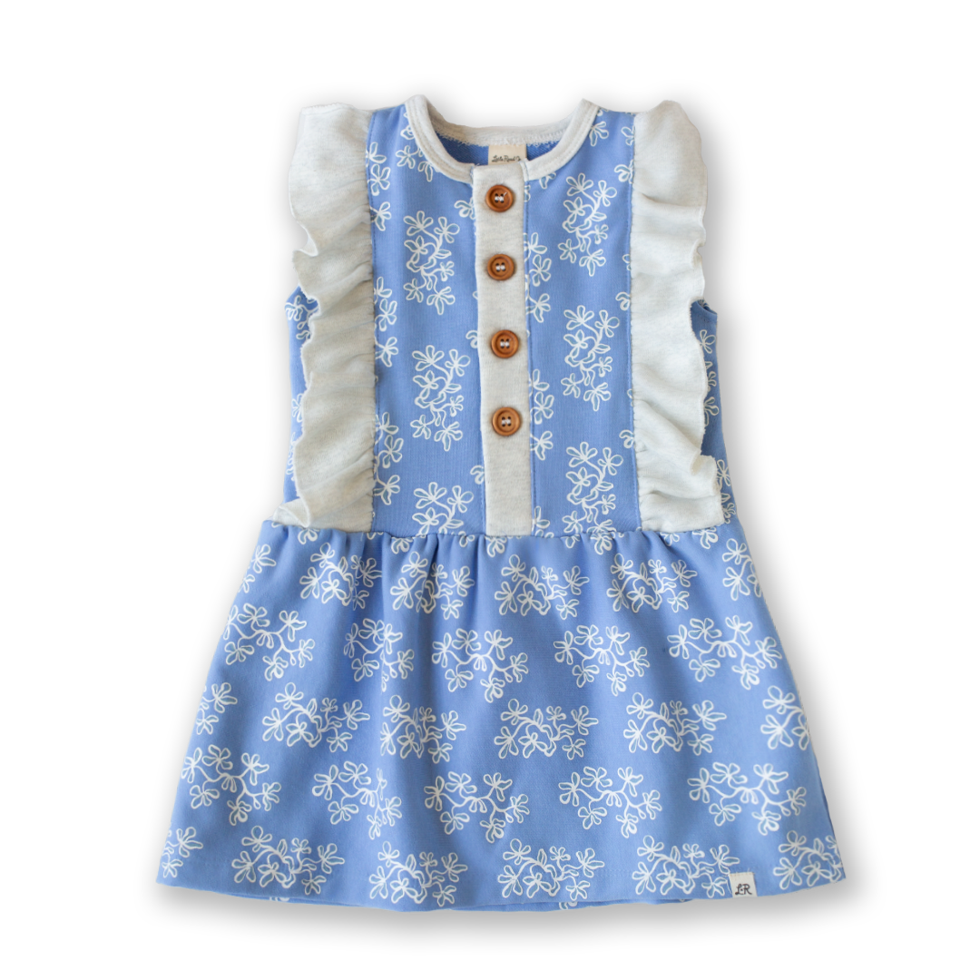 Bluebell Floral Ruffle Button Dress