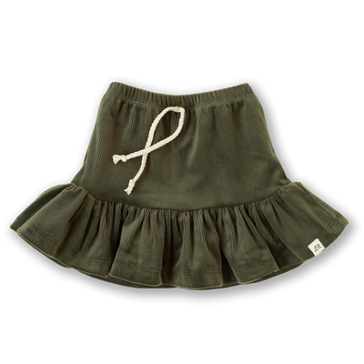 Basil Corduroy Tea Skort