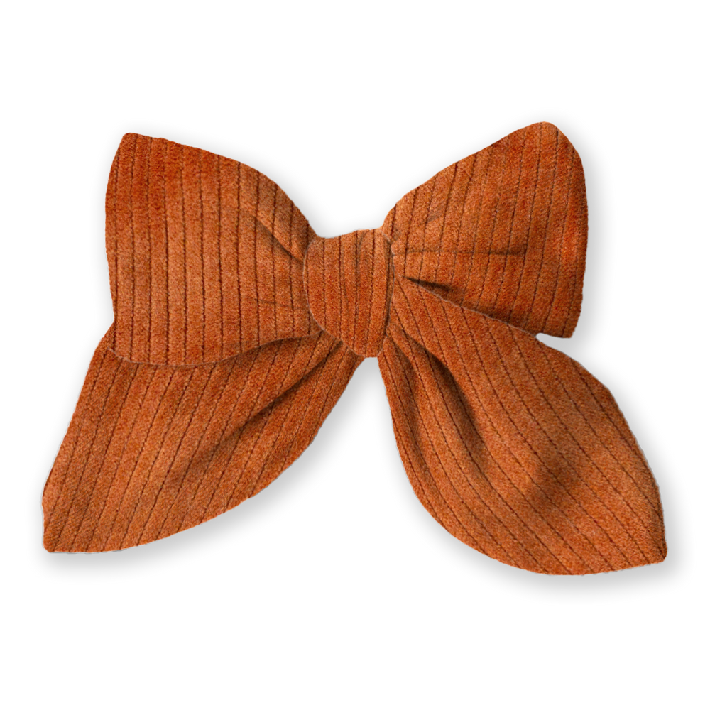 Ginger Corduroy Bow