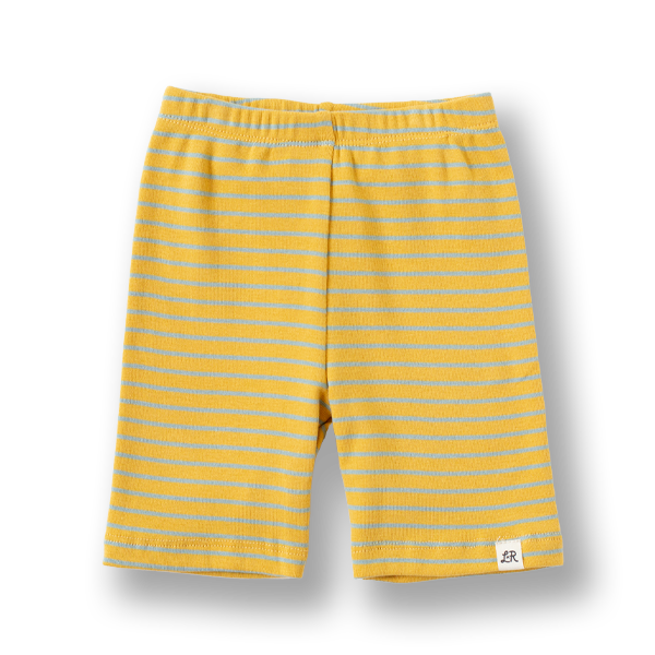 Daffodil Stripe Biker Shorts