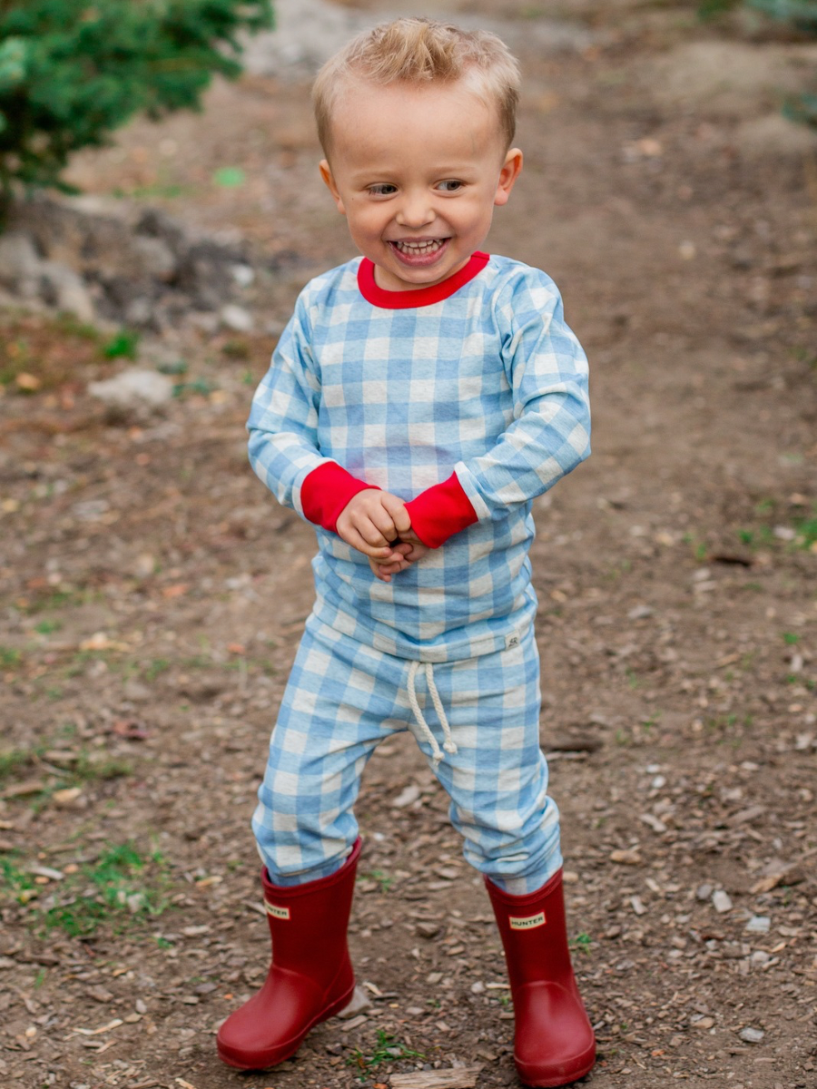 Blueberry Check Lounge Set