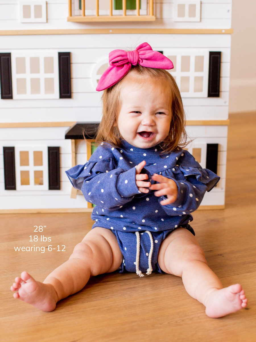 Denim Dot Ruffle Shorties