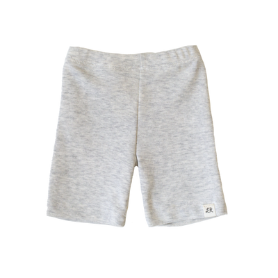 Heathered Cream Biker Shorts