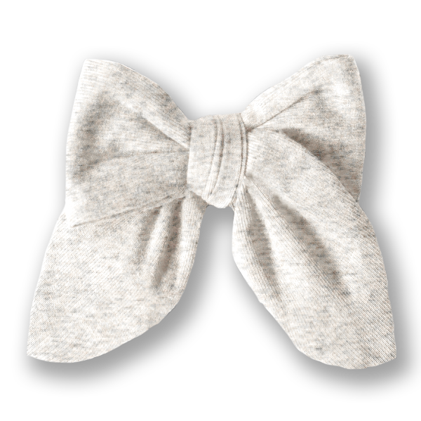 Heathered Cream Bow